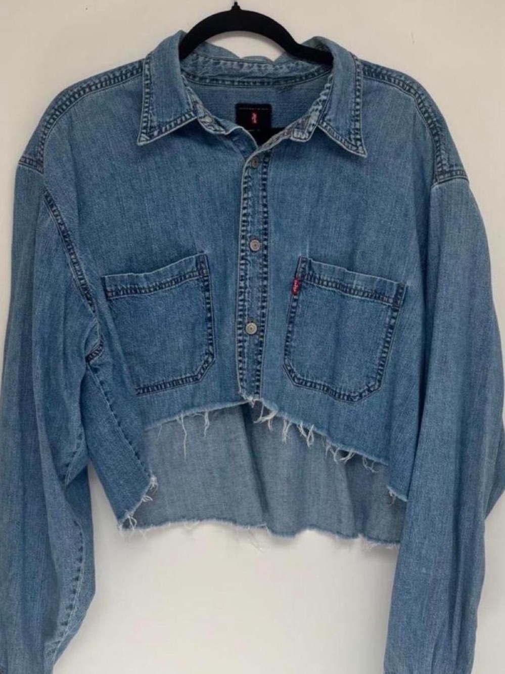 UO Vintage Levi Cropped Denim Shirt